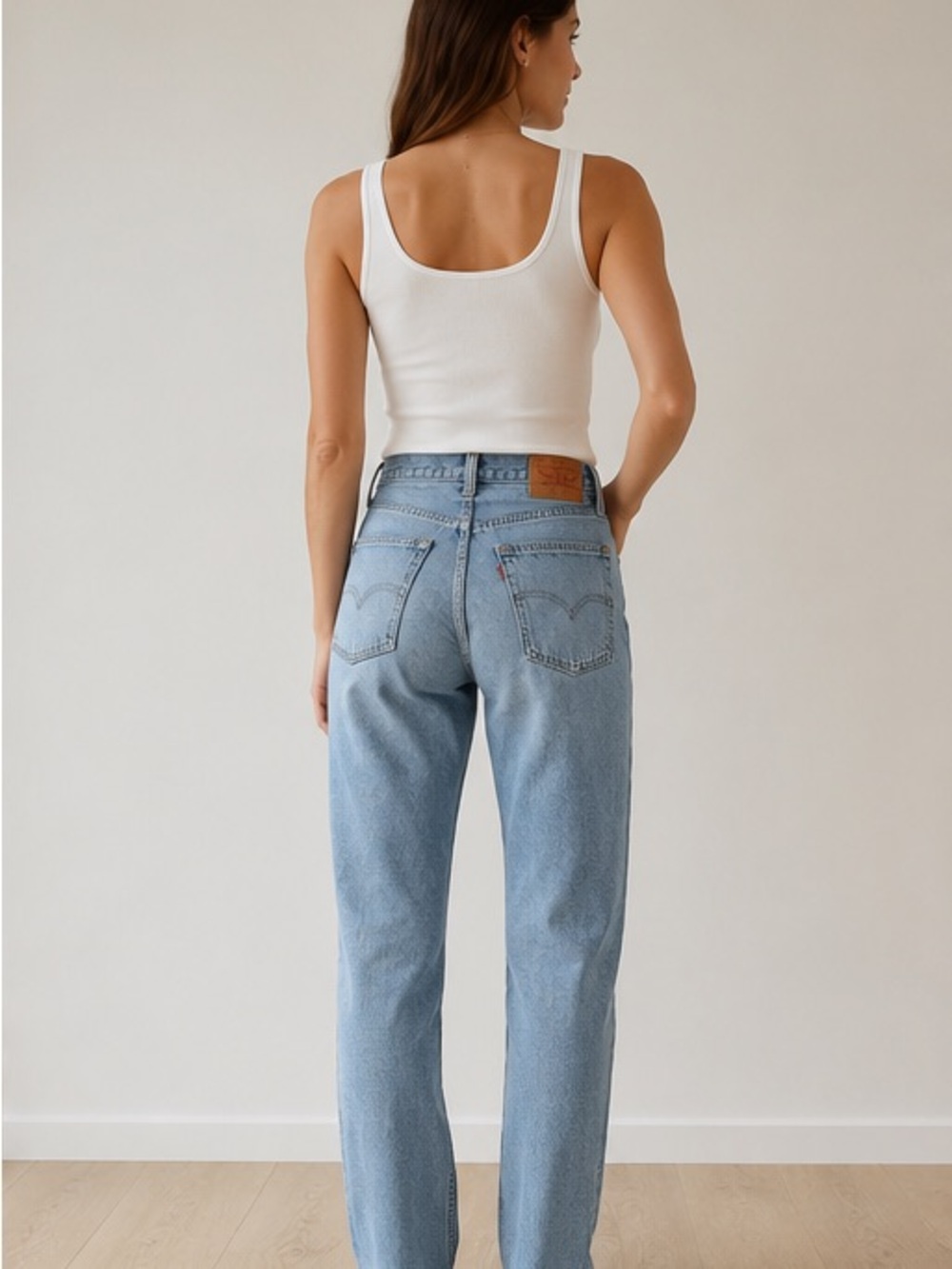 Levi’s 501 - 1993 Classic High-Rise Straight Leg Jeans - Light Blue-  vintage - Picture 2 of 16